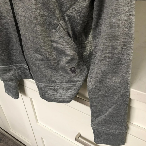 Mountain Hardware Full Zip Polyester Bomber Jacket Heather Gray Blend Size XS - Picture 2 of 11